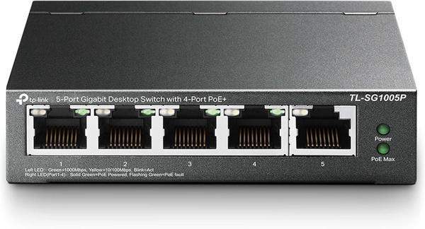 Tp-Link Tl-Sg1005P, 5-Port Gigabit Desktop Switch With 4-Port Poe+ - Image 1