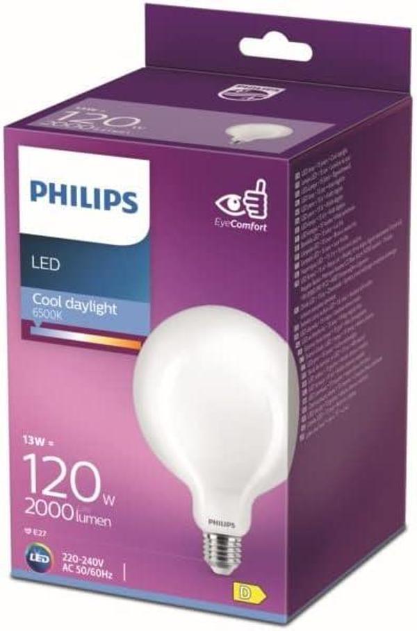 Philips Led Classic 120W G120 E27 6500K Beyaz Işık Dim Edilmez - Image 1