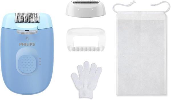 Philips Epilasyon Cihazı, Taşınabilir Kompakt Tasarım, Led Işıklı Yıkanabilir Başlık, Masaj Ve Tıraş - Image 1