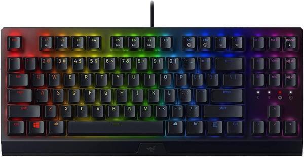 Razer Blackwidow V3 Tenkeyless (Sarı Anahtar) - Kompakt Mekanik Oyun Klavyesi (Sessiz Mekanik Anahta - Image 1