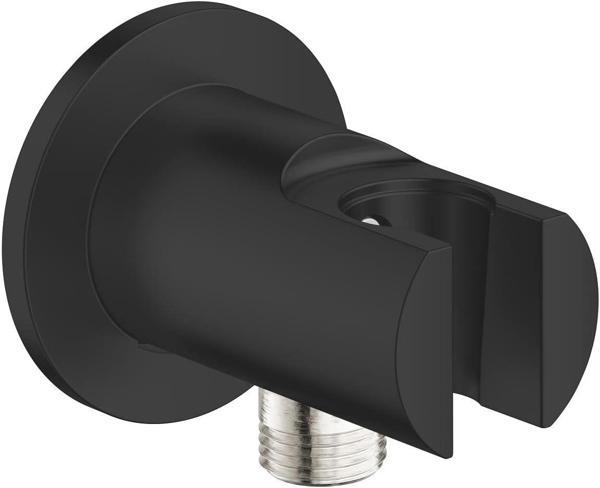 Grohe Relexa Duş Çıkış Dirseği El Duş Askılı Mat Siyah – 286282431 - Image 1