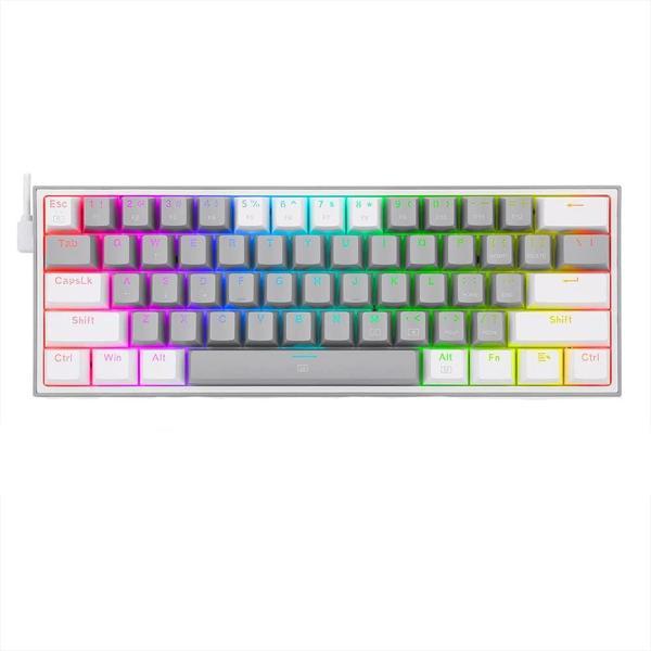 Redragon K617-Rgb 16,8 Milyon Rgb Aydınlatma, Red Switch Fizz%60 Q Türkçe Kablolu Mekanik Oyuncu Kla - Image 1