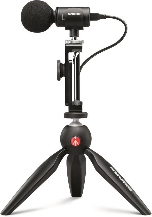 Shure Mv88+ Di̇ji̇tal Premium Telfon Kayit Mi̇krofonu (Ios & Android Uyumlu) - Image 1