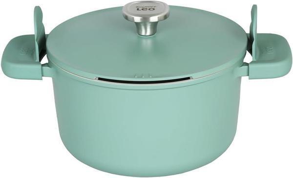 Berghoff Leo Phantom Kapakli Yapişmaz Deri̇n Tencere 24 Cm Forest Green - Image 1