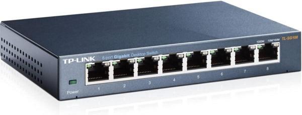Tp-Link Tl-Sg108 8 Port 10/100/1000 Çelik Gbit Switch - Image 1