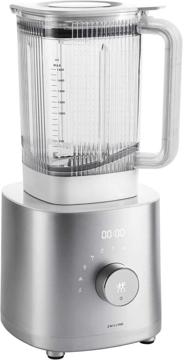 Zwilling Enfinigy Yüksek Performanslı Blender, 1600 Watt, 1,8 L, 6 Otomatik Program, Gümüş, Damga Da - Image 1