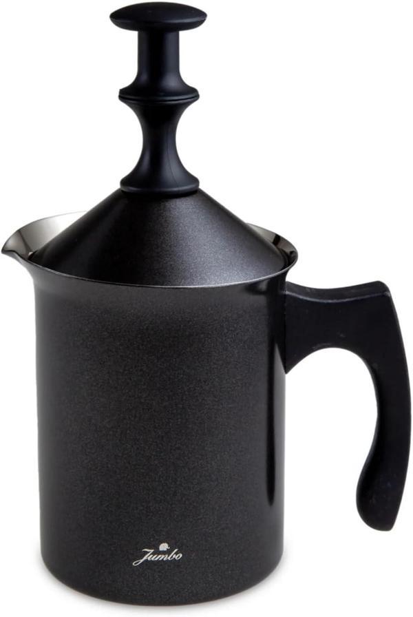 Jumbo Timeless Venti Siyah Çelik Süt Köpürtücü 400 Ml - Image 1
