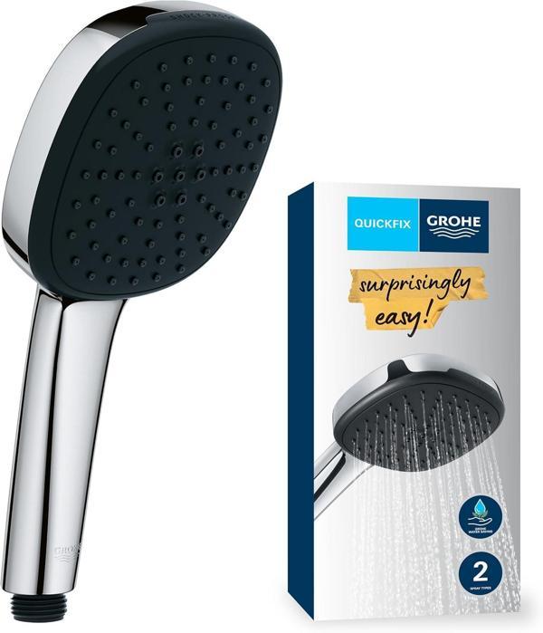 Grohe Vitalio Comfort 110 El Duşu, 2 Akışlı (Yağmur & Jet), Smartswitch, 110Mm Kare Duş Başlığı, Düş - Image 1