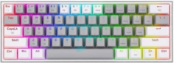 Redragon K616 Fizz Pro%60 3 Mod Kablolu, 2.4 Ghz Kablosuz, Bluetooth Mekanik Oyun Klavyesi, Doğrusal - Image 1