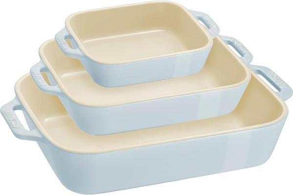 Staub Seramik Fırın Kabı Seti 3'Lü Mavi - Image 1