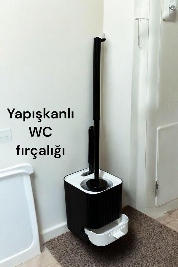 2li Su Akıtmayan Yapışkanlı Banyo Lavabo Wc Temizleme Fırçası-tuvalet Fırçası - Image 1