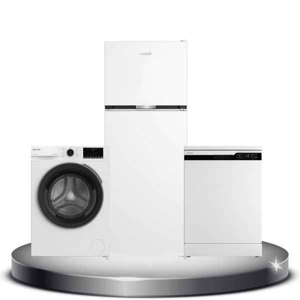 Arçelik Beyaz Eşya Çeyiz Seti ( 570477 Buzdolabı + 6444 OK BM + 9100 DMX ) - Image 1