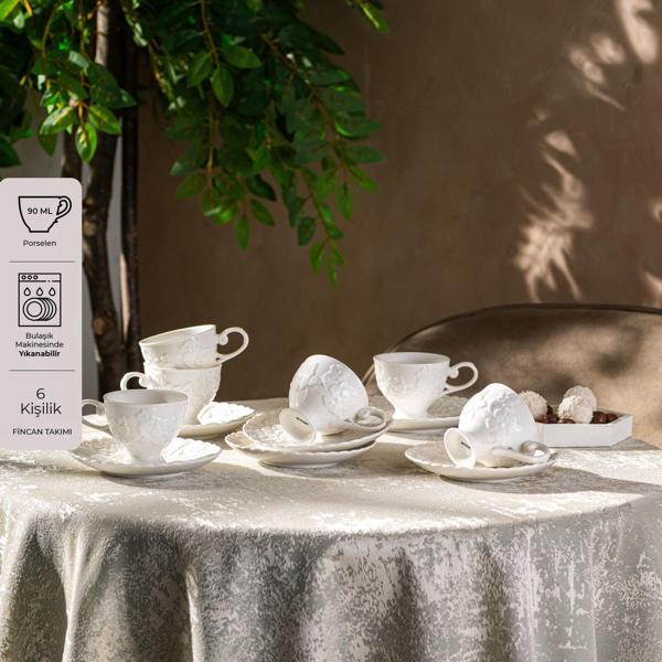 Emsan Laren 90 ml 6'lı Kahve Fincan Takımı - Image 1