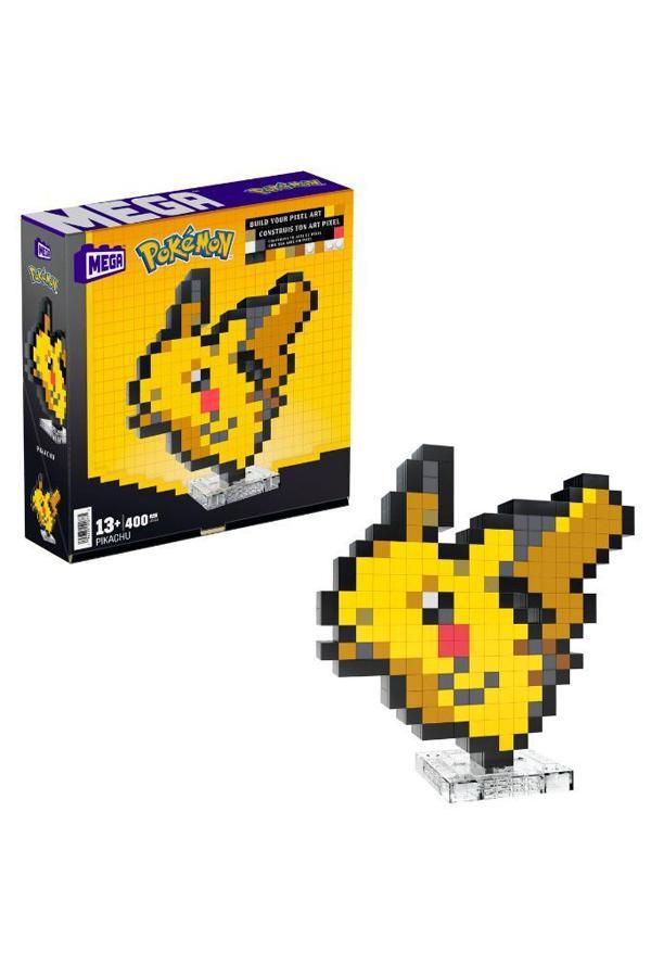 ™ Pokémon™ Pikachu Pixel Sanatı yapı oyuncağı seti (400 parça), koleksiyonluk retro set HTH74 - Image 1