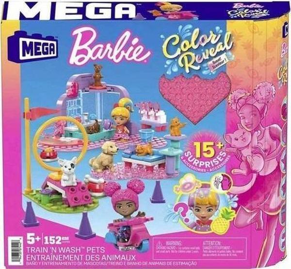 Barbie HHP89 MEGA™ Barbie® Color Reveal™ Hayvan Dostu 152 parça - Image 1