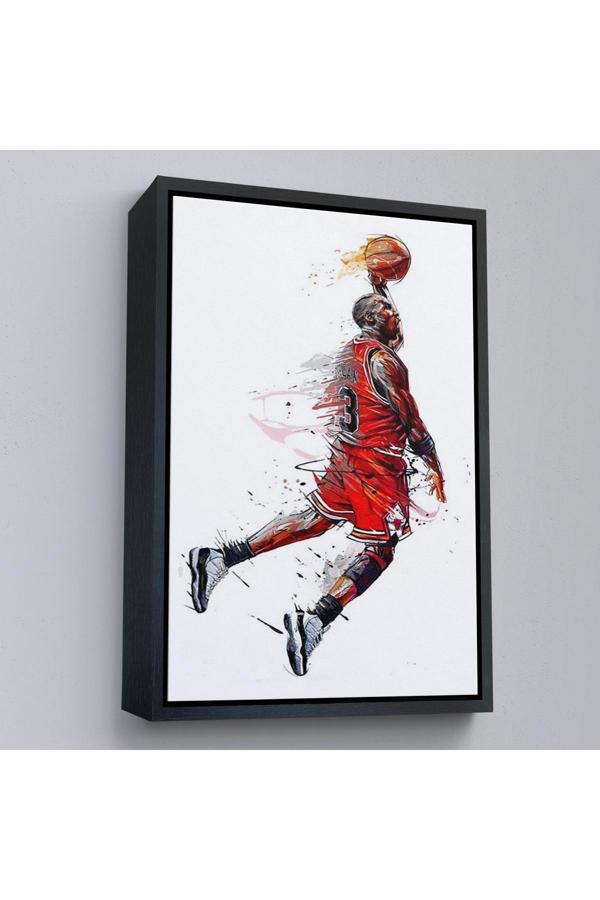 Ahşap Çerçeveli Michael Jordan Tablo-7787 - Image 1