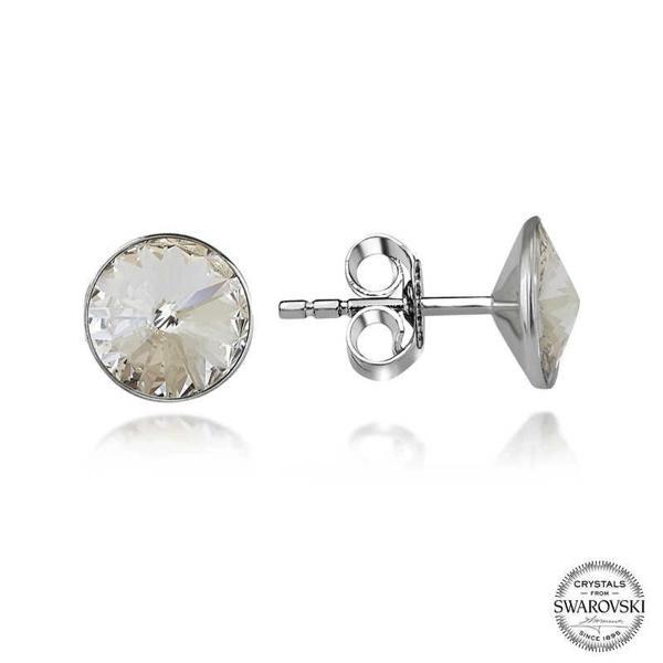 Supertrend Swa Crystal Taşlı Gümüş Çivili Kadın Küpe - Image 1