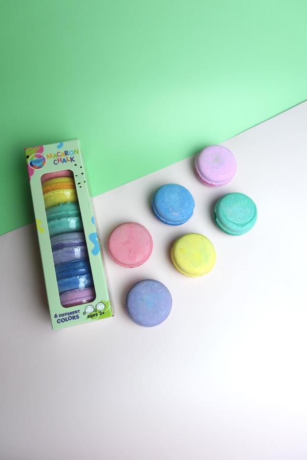6 lı Renkli Yumuşak Macaron Tebeşir Seti - Image 1