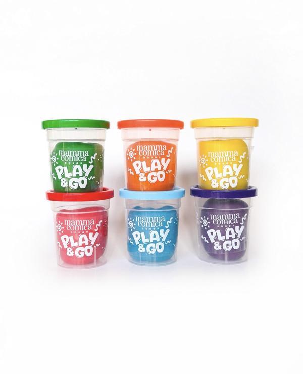 Play & Go 6 lı Doğal Oyun Hamuru Seti (6 Renk X 75 gr) - Image 1