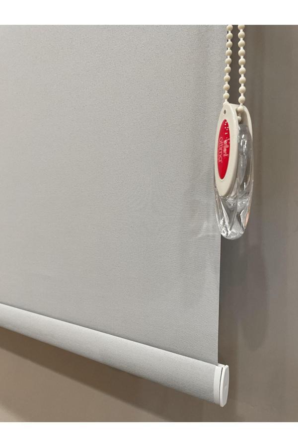 Brillant Kalın Mat (Açık Gri) Renk Yüksek Kalite Stor Perde Alüminyum Kasa Boru - Image 1