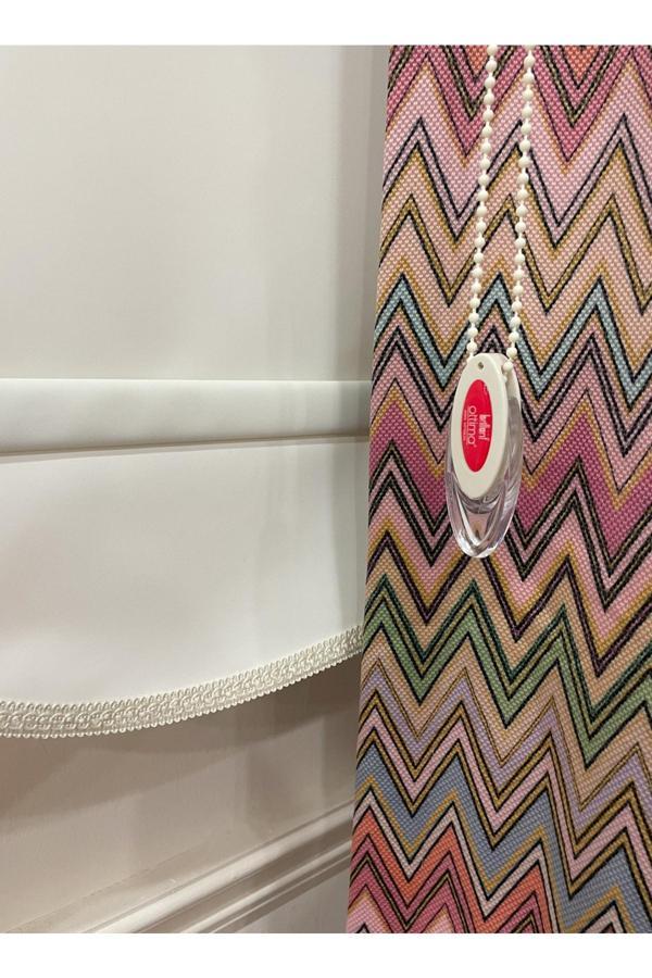 Brillant Ithal Kalın Kumaş Stor Perde Etek Dilimli Ekru Krem - Image 1