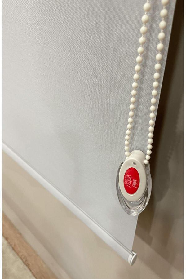 Brillant Stor Perde Kalın Kumaş (Keten) Açık Gri (Alüminyum Kasa Boru) - Image 1