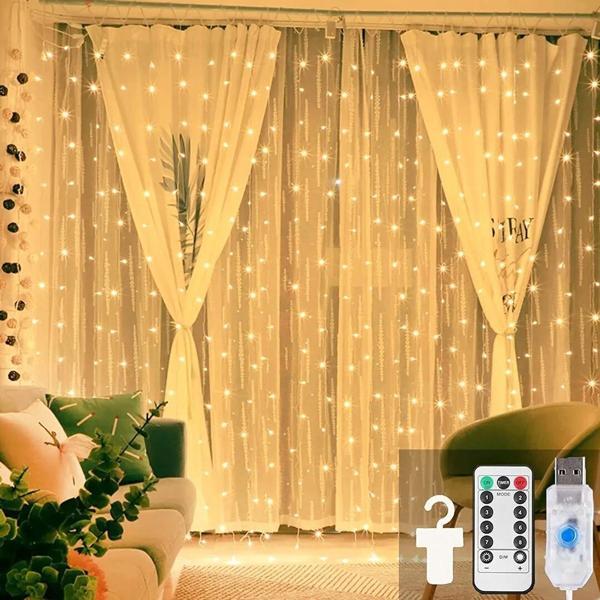 Beyaz Usb  3x3 Mt - 200 Led Peri Led Dekor Lamba - Image 1