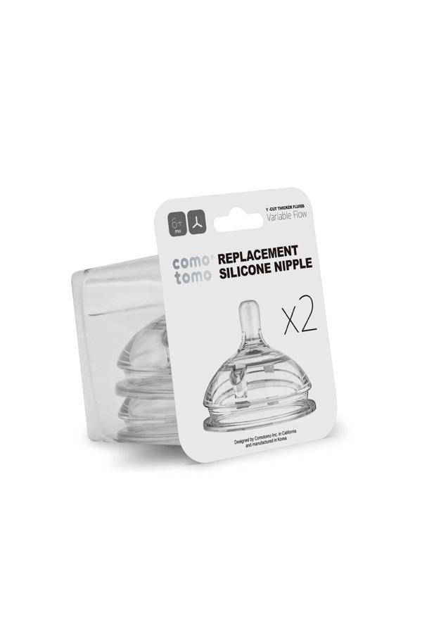 Antikolik 2’li Silikon Biberon Emziği – Değişken Akışlı (6 AY) - Image 1