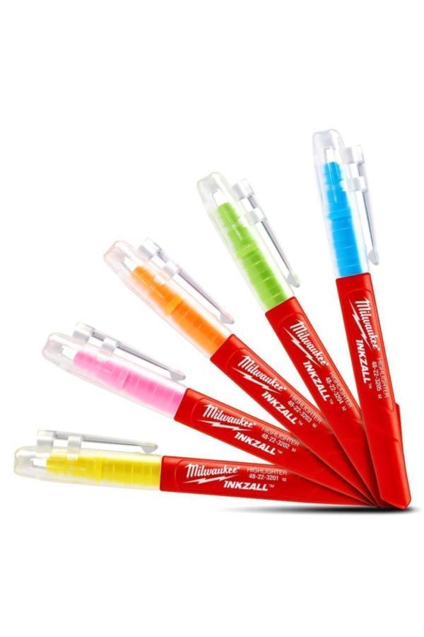 MilwaukeeT48223206 Ağır Hizmet Tipi Inkzall™ Fosforlu Işaretleyici Set - Image 1