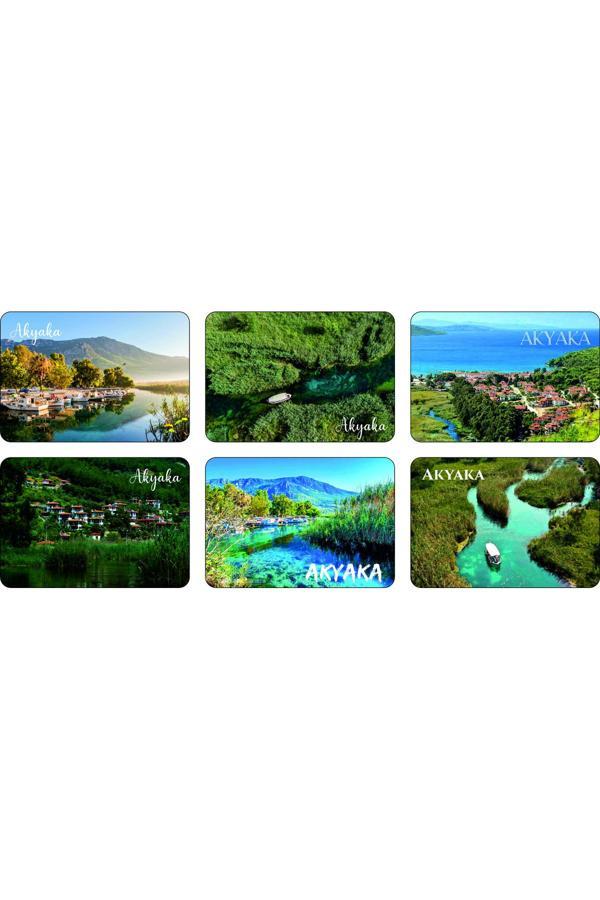 Photo Garage Buzdolabı Magneti - Akyaka- Ahşap Magnet Akdeniz Bölgesi - Image 1