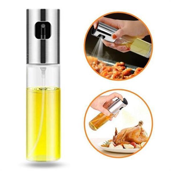 100ml Kapasiteli Şeffaf Spreyli Yağdanlık Sosluk Yağ Püskürtücü Yağ Şişesi (5060) - Image 1