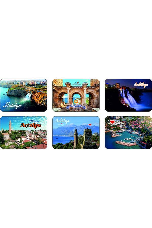 Photo Garage Buzdolabı Magneti - Antalya - Ahşap Magnet Akdeniz Bölgesi - Image 1