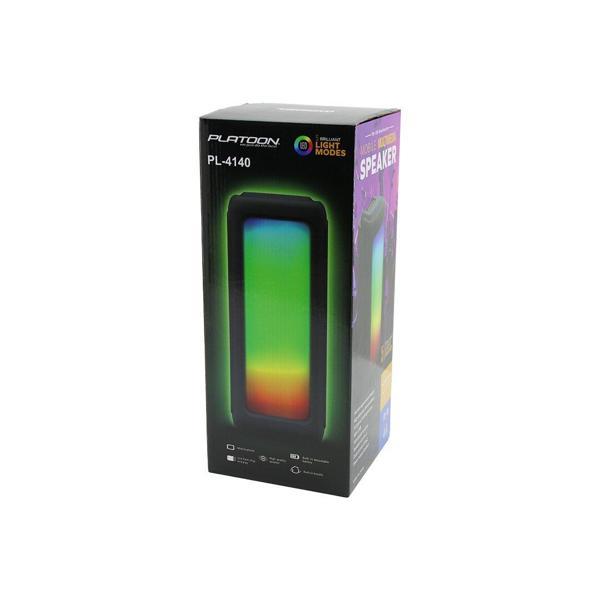 8 İNÇ SPEAKER HOPARLÖR BLUETOOTH WIRELESS SPEAKER 5 FARKLI IŞIKLI USB - BLUETOOHT - DC 5V  PL-4140 (5060) - Image 1