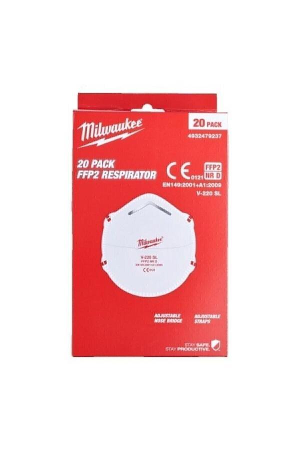 MilwaukeeFPP2 SOLUNUM MASKESİ 20'Lİ PAKET - Image 1