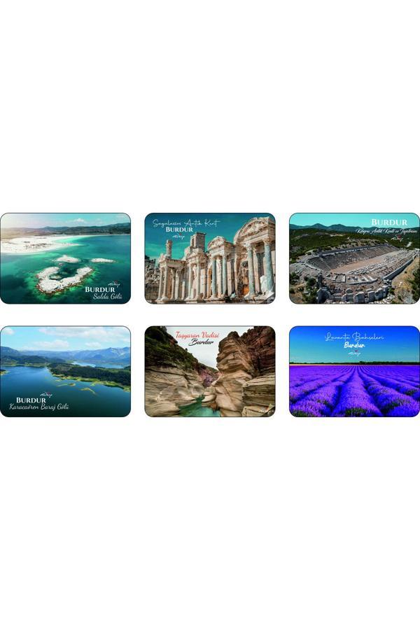 Photo Garage Buzdolabı Magneti - Burdur- Ahşap Magnet Akdeniz Bölgesi - Image 1