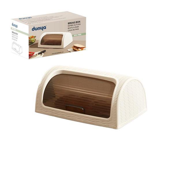 KAR BEYAZ EKMEK DOLABI KUTULU SÜRGÜLÜ KAPAK 420X274X180MM (5060) - Image 1