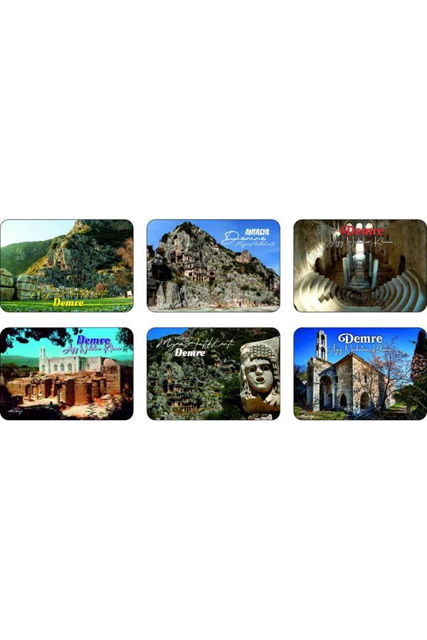 Photo Garage Buzdolabı Magneti - Demre - Ahşap Magnet Akdeniz Bölgesi - Image 1