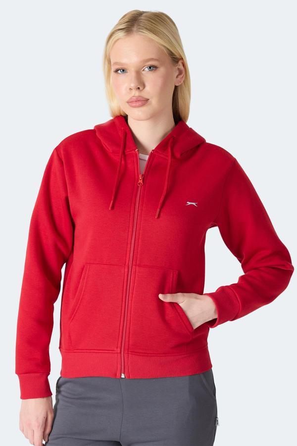 Slazenger MILIO I Kadın  Kırmızı Sweatshirt - Image 1