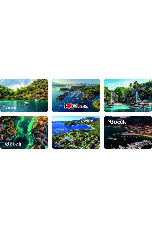 Photo Garage Buzdolabı Magneti - Göcek- Ahşap Magnet Akdeniz Bölgesi - Image 1