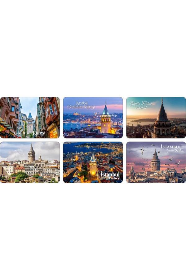 Photo Garage Buzdolabı Magneti - İstanbul Galata Kulesi - Ahşap Magnet Marmara Bölgesi - Image 1