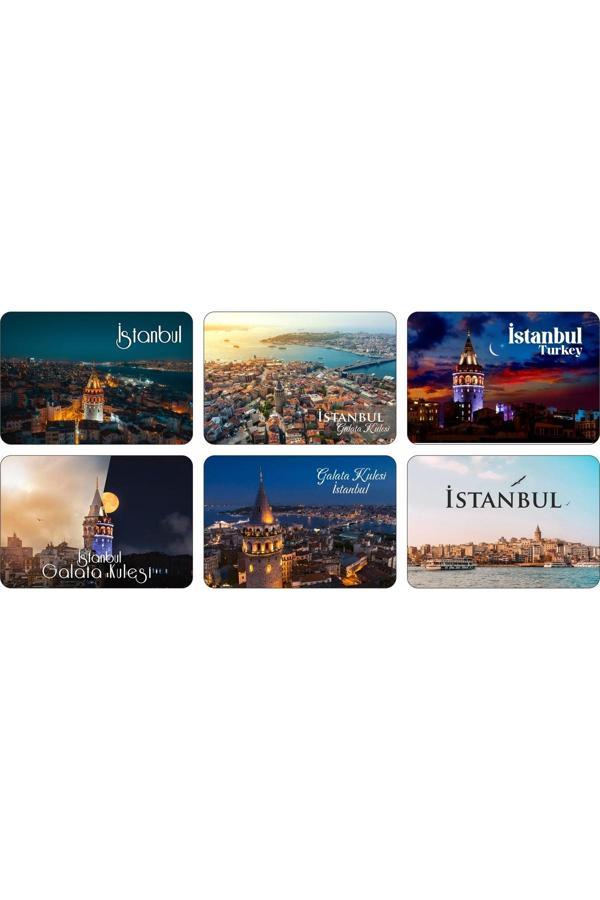 Photo Garage Buzdolabı Magneti - İstanbul Galata Kulesi - Ahşap Magnet Marmara Bölgesi - Image 1