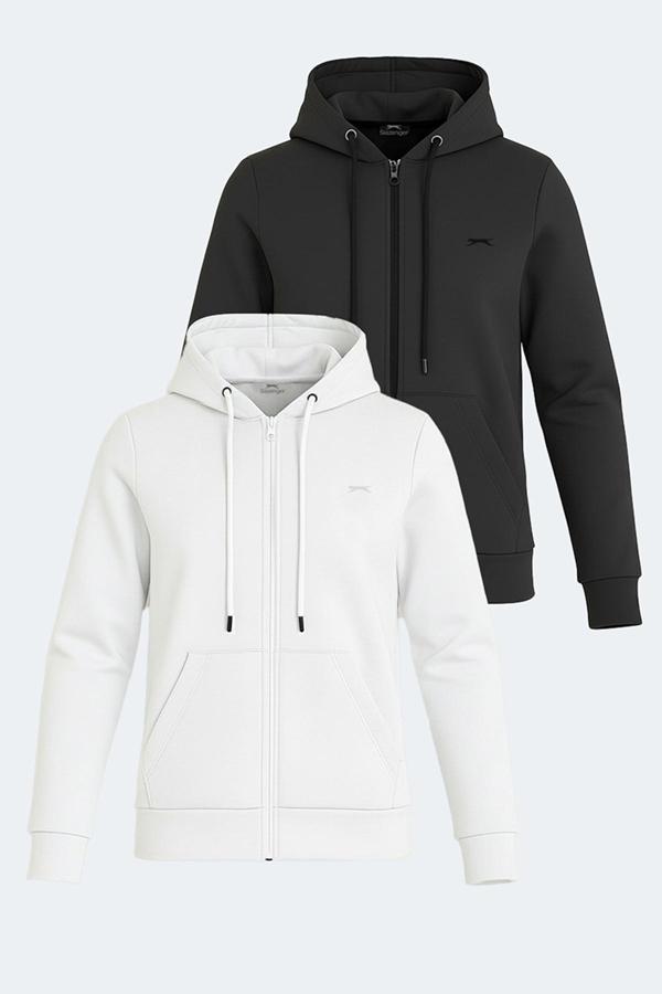 Slazenger KATYA 2 li set Kadın  Beyaz - Siyah Sweatshirt - Image 1