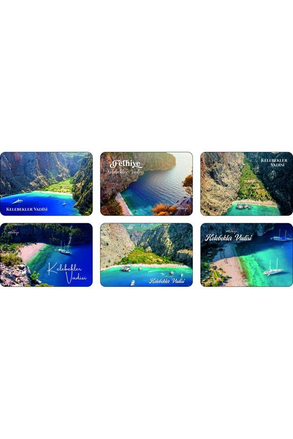 Photo Garage Buzdolabı Magneti - Kelebekler Vadisi - Ahşap Magnet Akdeniz Bölgesi - Image 1