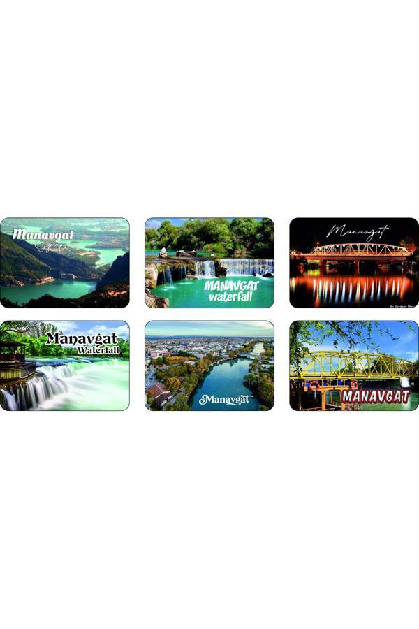 Photo Garage Buzdolabı Magneti - Manavgat - Ahşap Magnet Akdeniz Bölgesi - Image 1