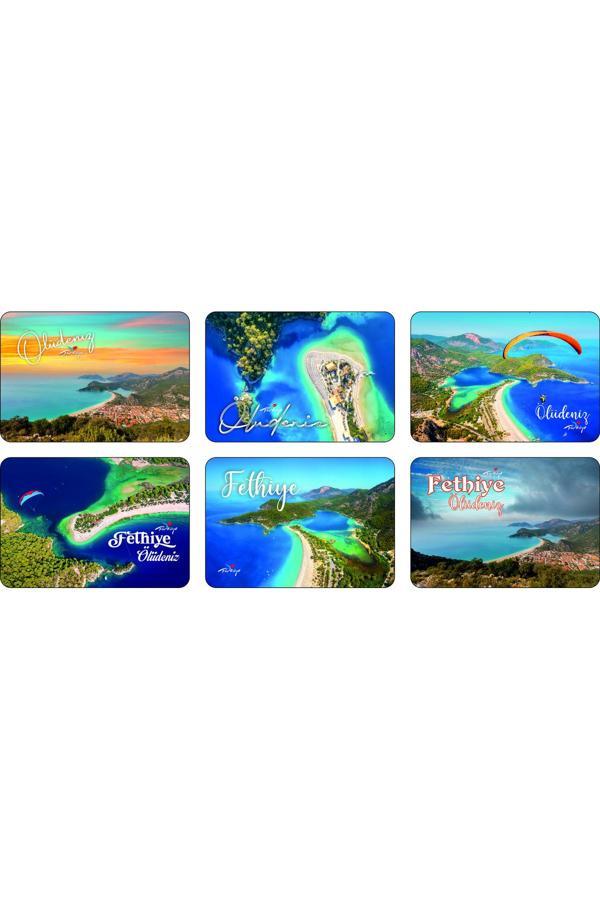 Photo Garage Buzdolabı Magneti - Ölüdeniz - Ahşap Magnet Akdeniz Bölgesi - Image 1