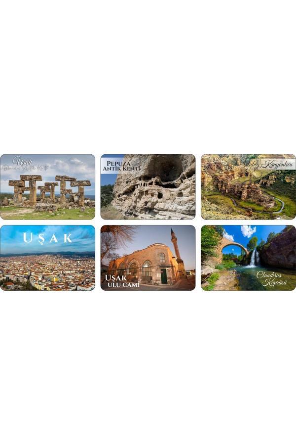 Photo Garage Buzdolabı Magneti - Uşak - Ahşap Magnet Ege Bölgesi - Image 1