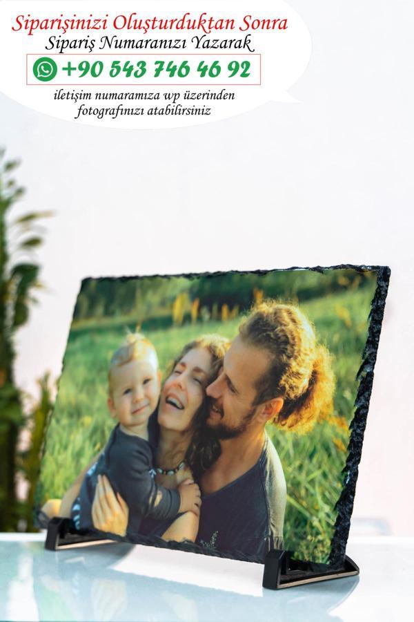 Photo Garage Kişiye Özel Baskılı Dekoratif Doğal Taş Baskı  (20X30 Cm Ayaklı) - Image 1