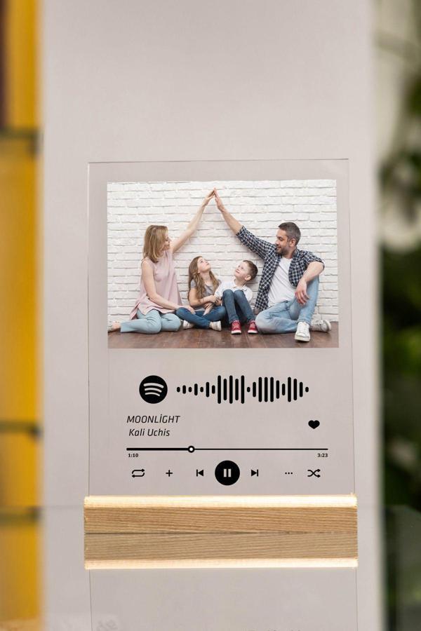 Photo Garage Spotify Pleksi Plak Barkodlu Kişiye Özel Hediye - Image 1