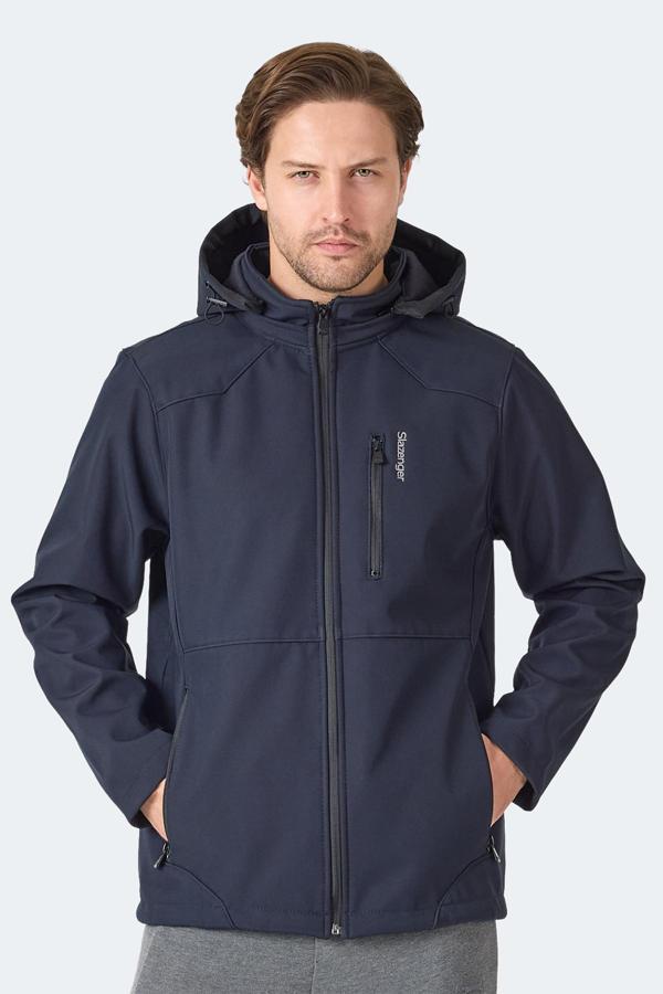 Slazenger HARMONIC Erkek Kapüşonlu Fermuarlı Lacivert Yelek - Image 1