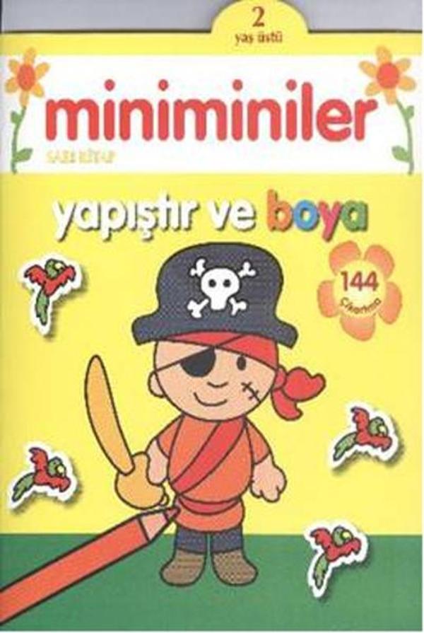 Miniminiler Sarı Kitap Yapıştır ve Boya - 2 Yaş Üstü - Parıltı Yayınları - Image 1